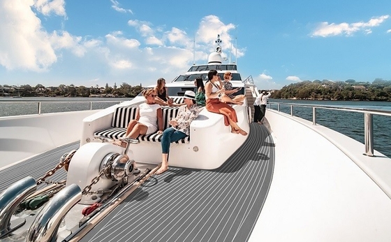 Hoja de esterilla de espuma de EVA personalizada gris para cubierta de yates, plataforma de piso de marina, plataforma de piso, plataforma de barco
