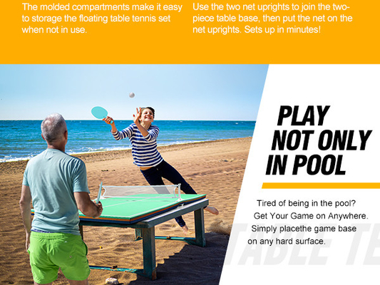 Conjunto de tenis de mesa flotante EVA para piscina, fiesta acuática en la playa, juego deportivo estilo móvil