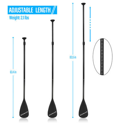 Paddle de sopas inflables de aluminio Woowave de 3 piezas con diseño ligero y ajustable