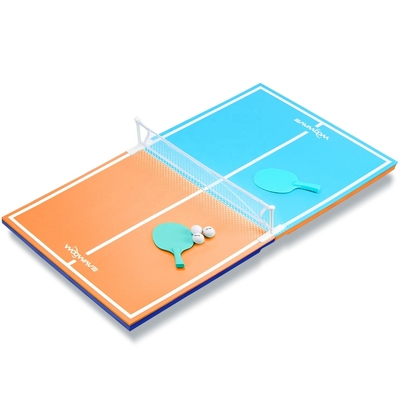 Puesta de juegos de fiesta en la piscina tabla de ping-pong flotante plegable y el diámetro de la paleta 1.57 pulgadas