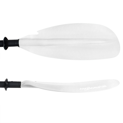 Paddle de kayak de aluminio ligero WOOWAVE Remador de 2 piezas para remar suavemente