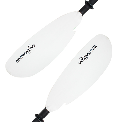 Paddle de kayak de aluminio ligero WOOWAVE Remador de 2 piezas para remar suavemente