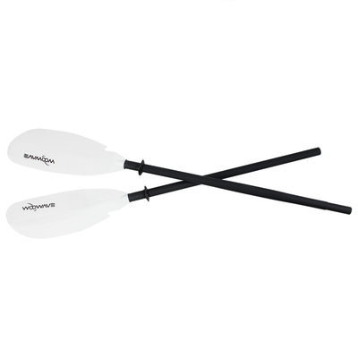 Paddle de kayak de aluminio ligero WOOWAVE Remador de 2 piezas para remar suavemente