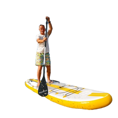 2.1lbs Woowave 3 piezas SUP Paddle Board Barco de fibra de carbono Remador para pesca Kayak
