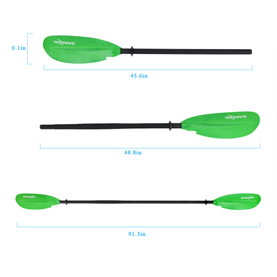 Paddles de kayak ajustables unisex para turismo pesca y paseo en barco remo aplicable a todos