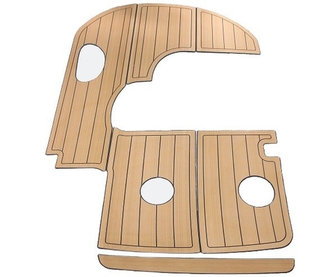 2400mm * 800mm Woowave Barco Marino Decking Diseño Moderno Personalizado con Adhesivos 3M