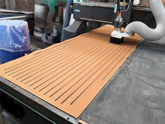 2400mm * 800mm Woowave Barco Marino Decking Diseño Moderno Personalizado con Adhesivos 3M