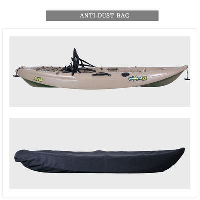 130 kg/287 lbs Capacidad de carga WOOWAVE Canoa Kayak Vela Perfecto para lagos Ríos Emoción