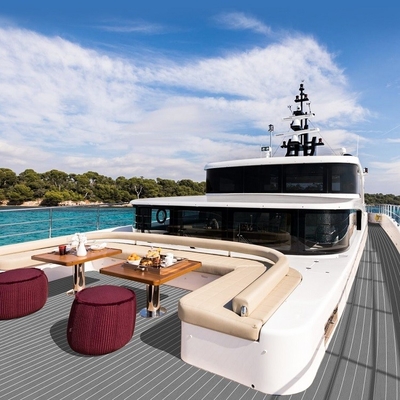 Grey Woowave EVA Boat Deck Sheet Board Accesorios para yates 5MM Decking de espuma Alfombras de piso con adhesivo propio