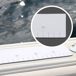 Pescado de mano WOOWAVE EVA Ruler de pescado espuma rodante adhesivo pescado de medición para el océano