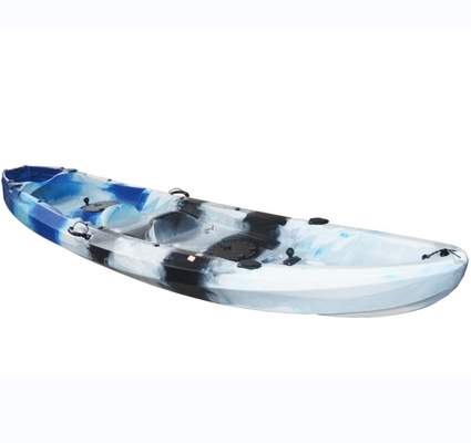 Woowave para 2 personas Kayak de pesca HDPE Sentado en la parte superior del kayak Canoa 370*87*33cm Tamaño del paquete