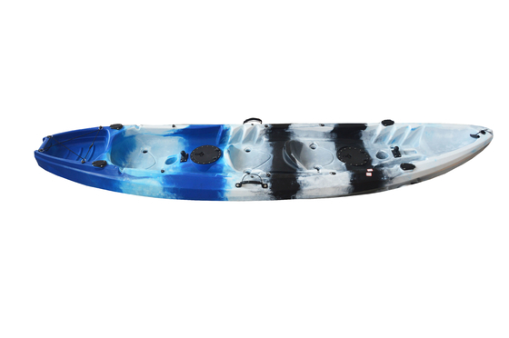 Woowave para 2 personas Kayak de pesca HDPE Sentado en la parte superior del kayak Canoa 370*87*33cm Tamaño del paquete