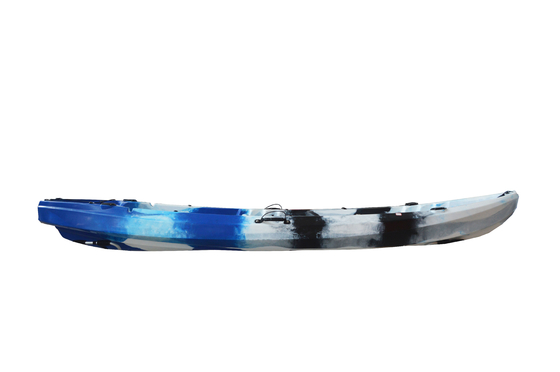 Woowave para 2 personas Kayak de pesca HDPE Sentado en la parte superior del kayak Canoa 370*87*33cm Tamaño del paquete