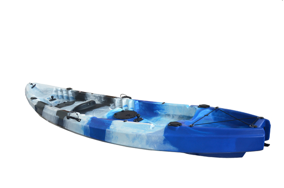 Woowave para 2 personas Kayak de pesca HDPE Sentado en la parte superior del kayak Canoa 370*87*33cm Tamaño del paquete