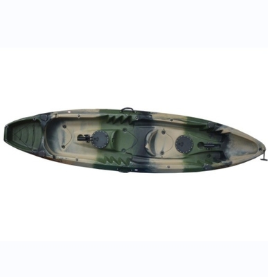 Capacidad de carga 300kg/661lbs Ejército verde Tandem Kayak para lagos Ríos Pesca Woowave