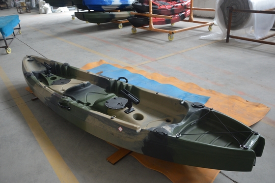 Capacidad de carga 300kg/661lbs Ejército verde Tandem Kayak para lagos Ríos Pesca Woowave