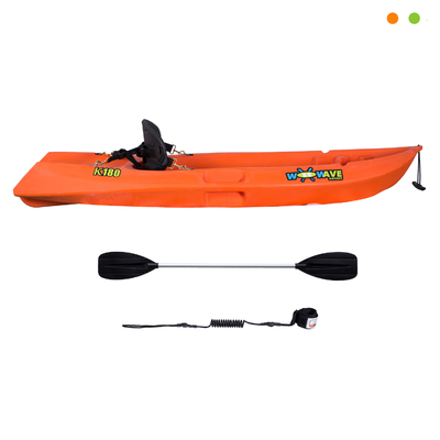 1.8M Canoas para niños Sentarse en la parte superior del kayak Canoas de pesca Kayaks con accesorios por WOOWAVE