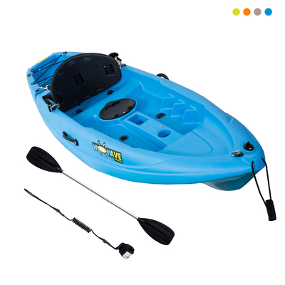 220*66*25cm para 1 persona Kayak de pesca para familia Kayak de plástico con asiento de kayak NO hinchable