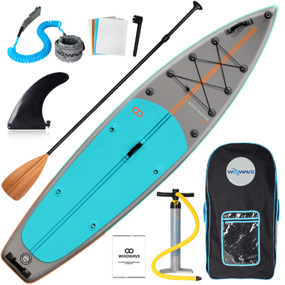 Bodyboard ligero de 11'6&quot; x 31'5&quot; x 6&quot; con correa de surf y tabla de remo de color personalizado