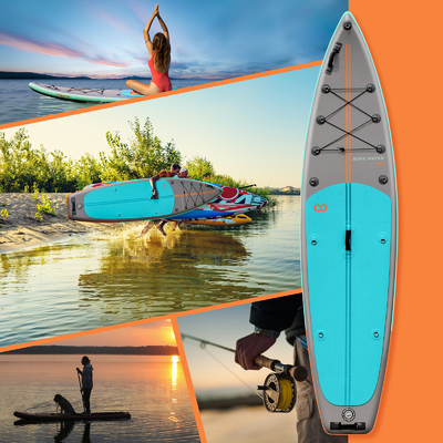 11'6&quot; x 31'5&quot; x 6&quot; Inflatable Stand Up Paddle Board para lagos ríos Ultra diseño estable