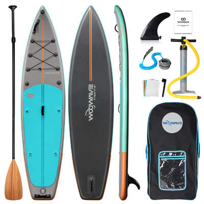 11'6&quot; x 31'5&quot; x 6&quot; Inflatable Stand Up Paddle Board para lagos ríos Ultra diseño estable