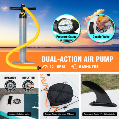 Experimenta lo mejor de los ríos con Woowave 10'2' Bodyboard y Surf Leash