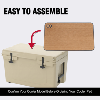 24 pulgadas Adhesive Teak Soft Foam EVA Mat para RTIC 45 Cooler Pad Diseño multifuncional