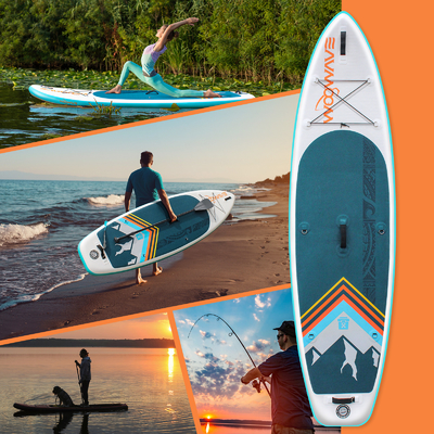 10'2' ISUP Paddleboard inflable para lagos Ríos Unisexo Oportunidad Aplicable Personas