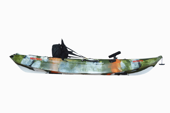 2.7M Canoa para adultos Kayak sentado en la parte superior de plástico pesca de mar Kayak 20kg/44lbs NO inflable
