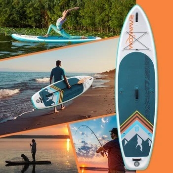 10'2' Woowave End Body Board para lagos ríos correa de surf y accesorios de bomba incluidos