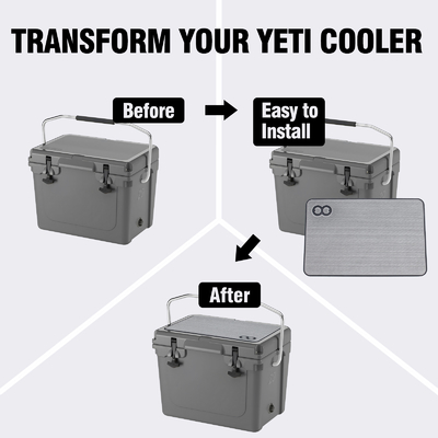 RTIC 20 Cooler Box Pad 16.73*10.83 pulgadas Tamaño con adhesivo y esterilla de espuma antideslizante
