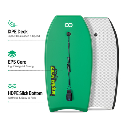 Bodyboard personalizado para el surf Ligero 1.71lbs y 2.24 pulgadas de espesor