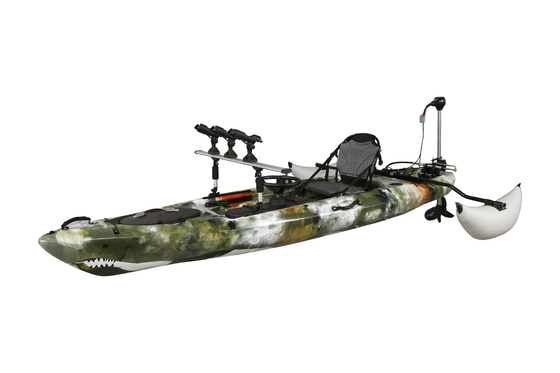 395*92*35cm Kayak de pesca único diseño Woowave con pedal y motor eléctrico
