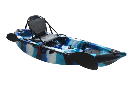 Descubra la belleza de los lagos y ríos con nuestro kayak azul de 2,7 metros para una sola persona.