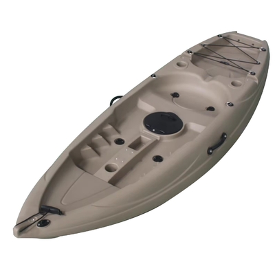 Kayak de pesca de plástico HDPE de 2,7 m gris para turismo y remo dentro de los 90 caracteres