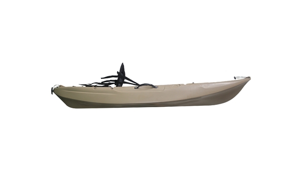 Kayak de pesca de plástico HDPE de 2,7 m gris para turismo y remo dentro de los 90 caracteres