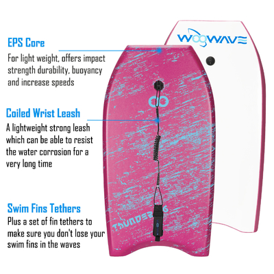 IXPE XPE Body Boarding para niños y adultos 1.96 pulgadas de espesor material de espuma ligero
