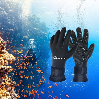 Neoprene a medida impermeable 3MM de cinco dedos Deportes acuáticos Buceo Guantes de canoa