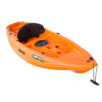 LLDPE/HDPE Material 2.2m Canoa de kayak naranja para deportes acuáticos y diversión familiar