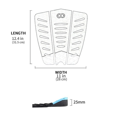 Pad de cubierta de surf de espuma de EVA personalizado para lagos ríos WOOWAVE Pad de tracción de tabla de rodilla