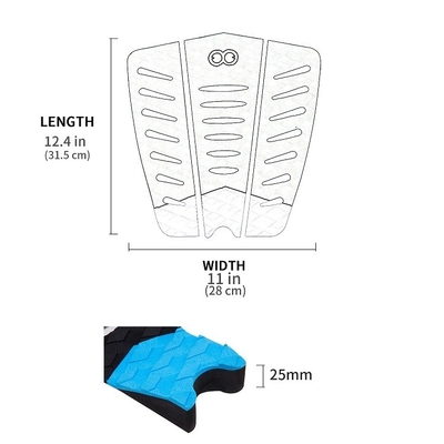 Pad de cubierta de surf de espuma de EVA personalizado para lagos ríos WOOWAVE Pad de tracción de tabla de rodilla