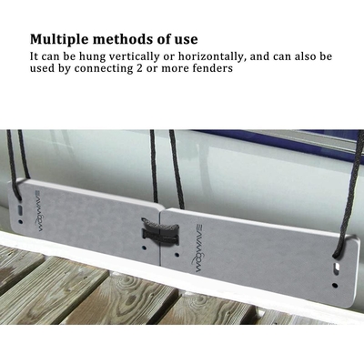 20 pulgadas personalizado EVA espuma de barco Flat Fender Gris para los lagos Ríos Necesidades de seguridad