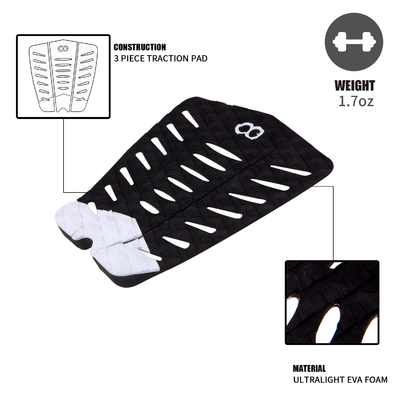 Pad de tracción autoadhesivo de cubierta de surf Pads de espuma EVA antideslizantes para tablas de surf
