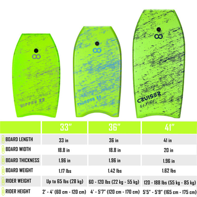 Comience su aventura de surf con la correa y la aleta de la tabla de surf Green Woowave de 33 pulgadas