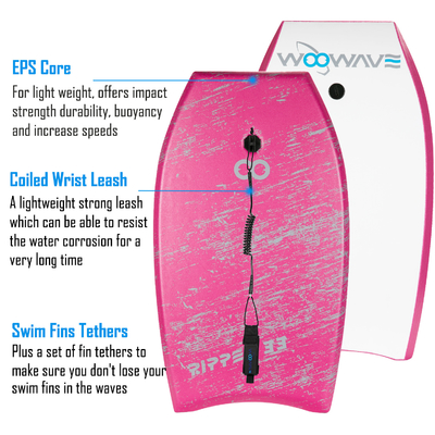 Tabla de surf de espuma de HDPE para deportes acuáticos de todas las edades