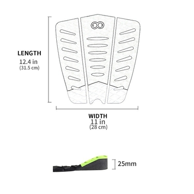 Pad de tracción de tablero de surf de espuma EVA personalizado en color Pantone Woowave 3m Pads de rodilla de cubierta