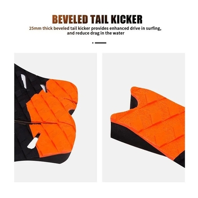 WOOWAVE Knee Board Decking Surfboard Tail Pad con adhesivo doméstico y espuma de EVA