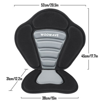 Neoprene 600D Políester asiento de kayak para WOOWAVE asiento de barco para marinos Aplicable a personas hombres