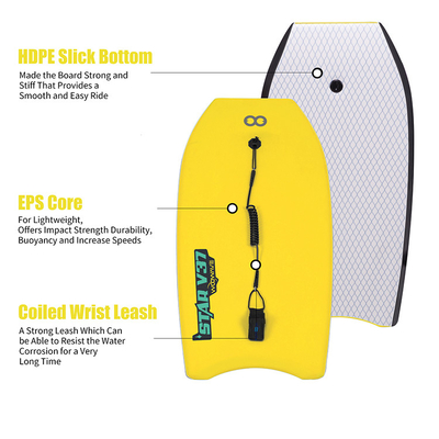 WOOWAVE 33&quot; 37&quot; 42&quot; Bodyboard Nivel PROFESIONAL de la Práctica EPS Diseño de la correa incluida