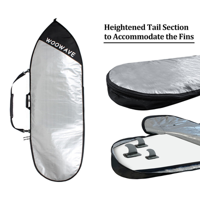 Durable Woowave personalizado Longboard SUP Bolso de cubierta Bolso de carga con 1,51kg de peso ligero